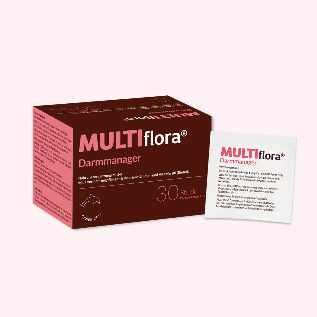 Sachet und Packung von MULTIflora Darmmanager
