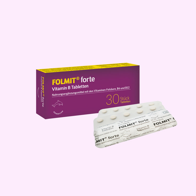Blister und Packung von FOLMIT forte